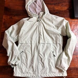 New Balance Women's Windbreaker‎ Jacket Green Hooded Size S Casual Spring